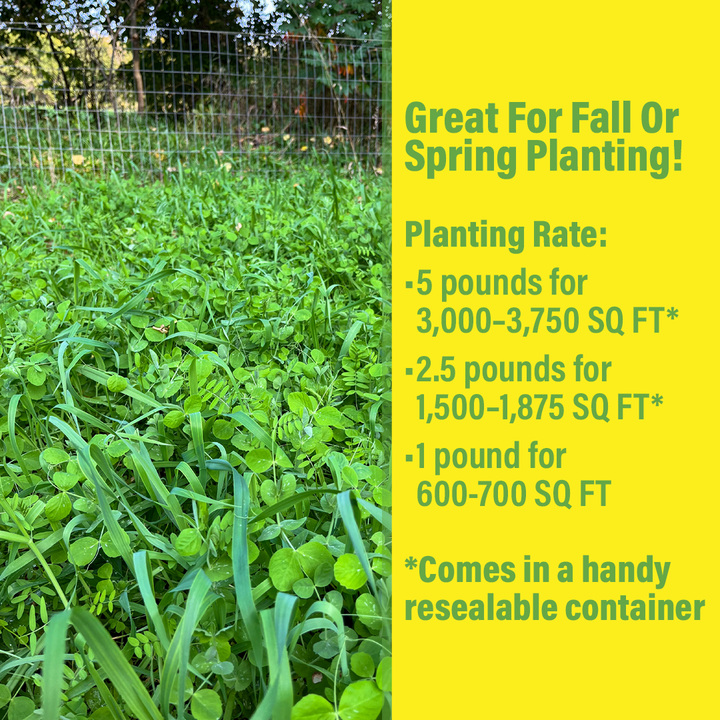 Peas, Oats, Vetch Garden Cover Crop Mix